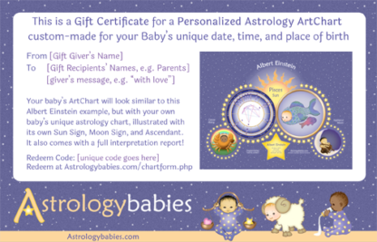 AstrologyBabies ArtChart gift certificate